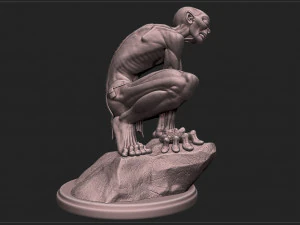 골룸 - 호빗 - 반지의 제왕 3D 프린트 모델