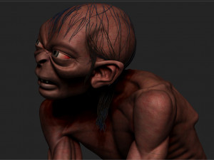 gollum - the hobbit - the lord of the rings 3Dプリントモデル