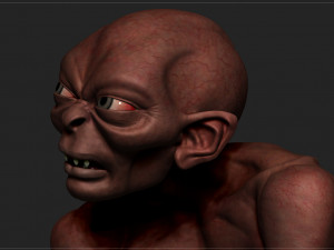 gollum - the hobbit - the lord of the rings 3Dプリントモデル