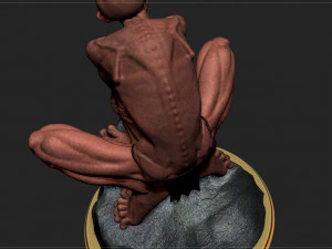 골룸 - 호빗 - 반지의 제왕 3D 프린트 모델
