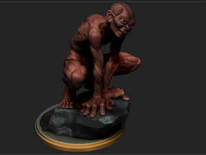 gollum - the hobbit - the lord of the rings 3Dプリントモデル