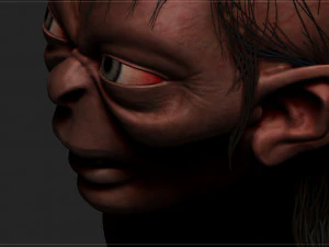 골룸 - 호빗 - 반지의 제왕 3D 프린트 모델