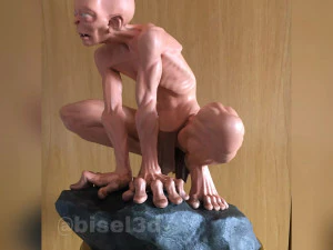 골룸 - 호빗 - 반지의 제왕 3D 프린트 모델