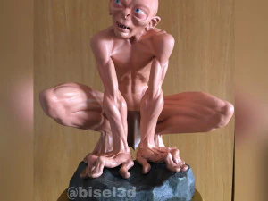 골룸 - 호빗 - 반지의 제왕 3D 프린트 모델