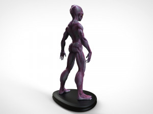 alien gris Modèles 3D en vedette