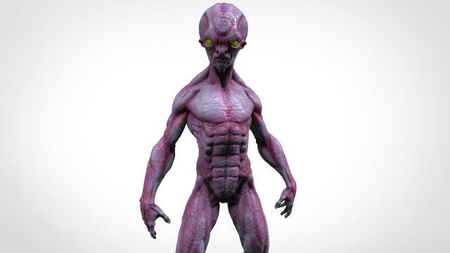 alien gris Modèles 3D en vedette .c4d .max .obj .3ds .fbx .stl .blend 