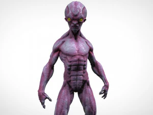 alien gris 3D Print Model