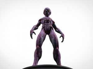 alien gris Modèles 3D en vedette