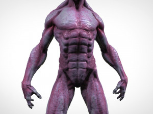 alien gris Modèles 3D en vedette