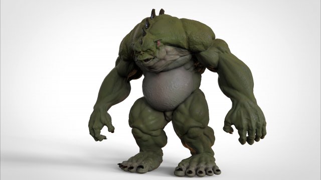 reptiliano - reptiloide Modello di stampa 3D .c4d .max .obj .3ds .fbx .stl .blend 