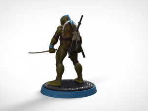 Tortugas ninjas 1990 - tmnt - leonardo Modèles 3D en vedette
