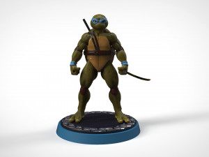 Tortugas ninjas 1990 - tmnt - leonardo Modèles 3D en vedette