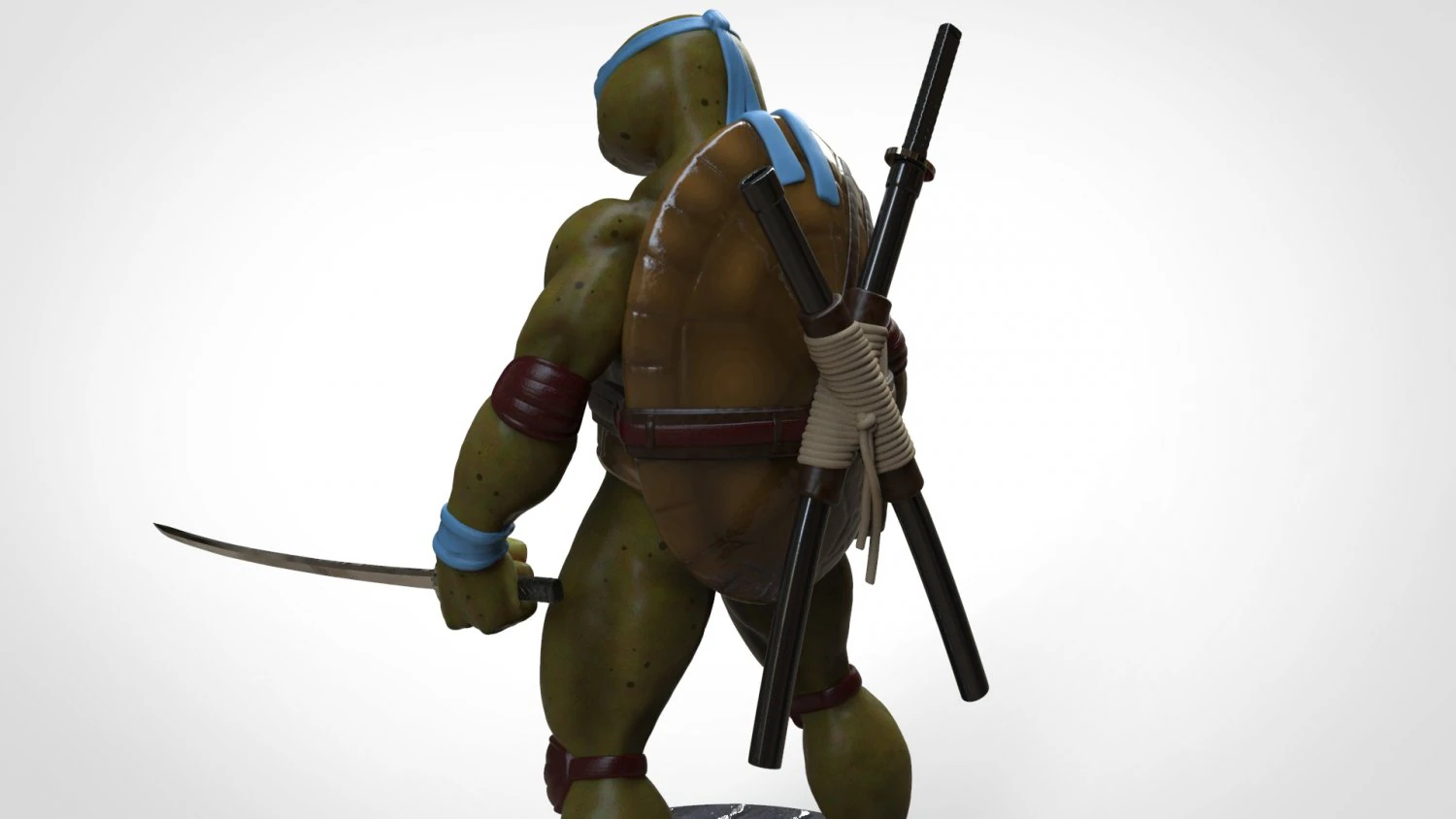 Tortugas ninjas 1990 - tmnt - leonardo 3D Print Model .c4d .max .obj .3ds .fbx .stl .blend 