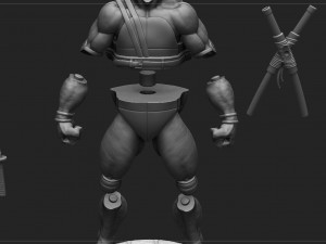 Tortugas ninjas 1990 - tmnt - leonardo Modèles 3D en vedette
