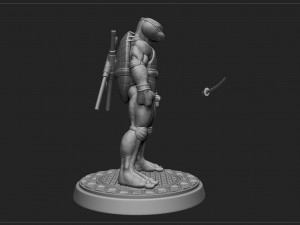 Tortugas ninjas 1990 - tmnt - leonardo Modèles 3D en vedette