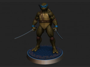 Tortugas ninjas 1990 - tmnt - leonardo Modèles 3D en vedette