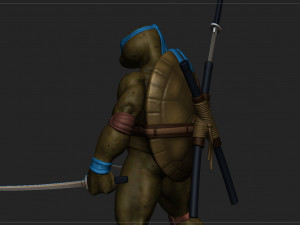 Tortugas ninjas 1990 - tmnt - leonardo Modèles 3D en vedette