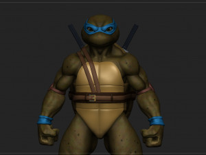 Tortugas ninjas 1990 - tmnt - leonardo Modèles 3D en vedette