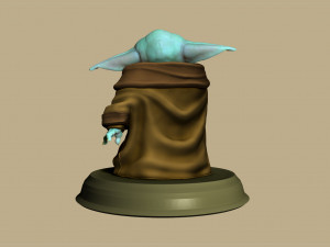 grogu - baby yoda - the mandalorian - el mandaloriano 3D प्रिंट मॉडल