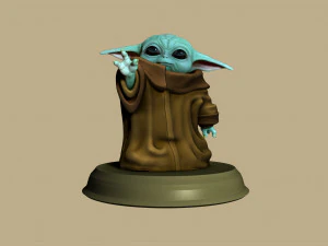 grogu - baby yoda - the mandalorian - el mandaloriano 3D Print Model