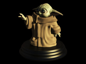 grogu - baby yoda - the mandalorian - el mandaloriano 3D प्रिंट मॉडल