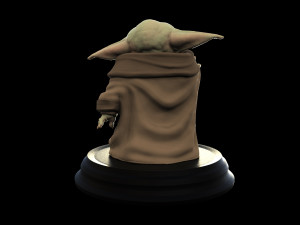 grogu - baby yoda - the mandalorian - el mandaloriano 3D प्रिंट मॉडल