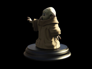 grogu - baby yoda - the mandalorian - el mandaloriano 3D प्रिंट मॉडल