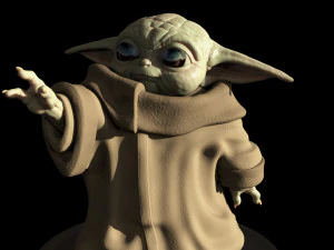 grogu - baby yoda - the mandalorian - el mandaloriano 3D Print Model