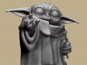 grogu - baby yoda - the mandalorian - el mandaloriano 3D प्रिंट मॉडल
