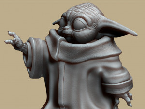 grogu - baby yoda - the mandalorian - el mandaloriano 3D प्रिंट मॉडल