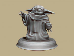 grogu - baby yoda - the mandalorian - el mandaloriano 3D Print Model