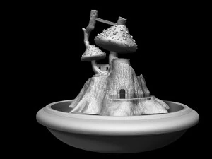 CASITA HONGO - MUSHROOM HOUSE 3D Model