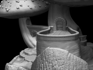 CASITA HONGO - MUSHROOM HOUSE 3D Model