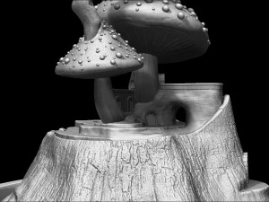 CASITA HONGO - MUSHROOM HOUSE 3D Model