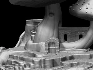 CASITA HONGO - MUSHROOM HOUSE 3D Model