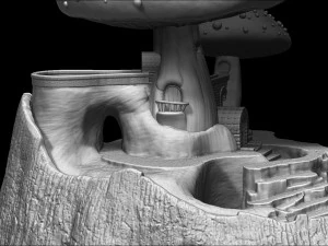 CASITA HONGO - MUSHROOM HOUSE 3D Model