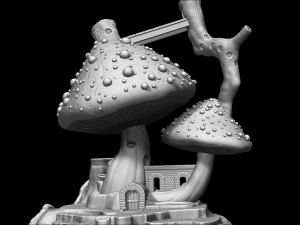 CASITA HONGO - MUSHROOM HOUSE 3D Model