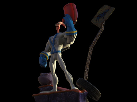 Earthworm Jim 3D-Druckmodell