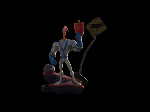 Earthworm Jim 3D Print Model