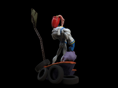 Earthworm Jim 3D-Druckmodell