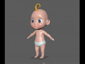 cartoon baby 3D Model