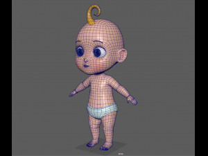 cartoon baby 3D Model