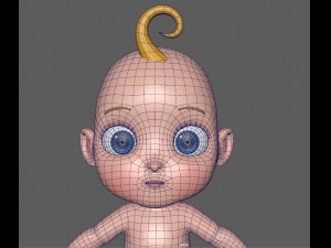 cartoon baby 3D Model