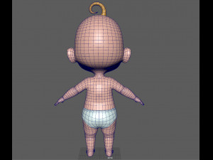 cartoon baby 3D Model