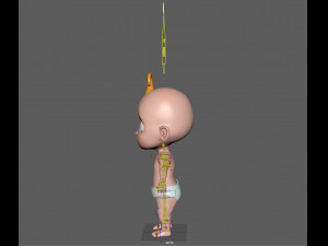 cartoon baby 3D Model