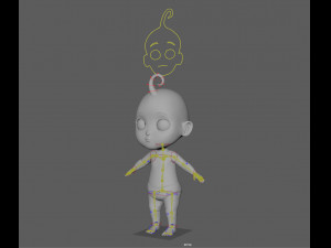 cartoon baby 3D Model