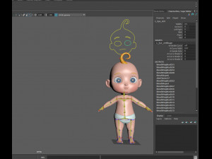 cartoon baby 3D Model