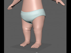 cartoon baby 3D Model