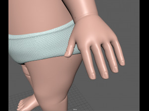 cartoon baby 3D Model