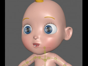 cartoon baby 3D Model